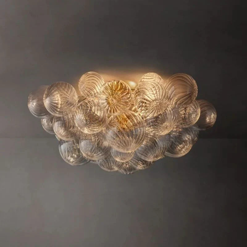 Tammy Round Glass Ball Flushmount 25", flush mount - view 4