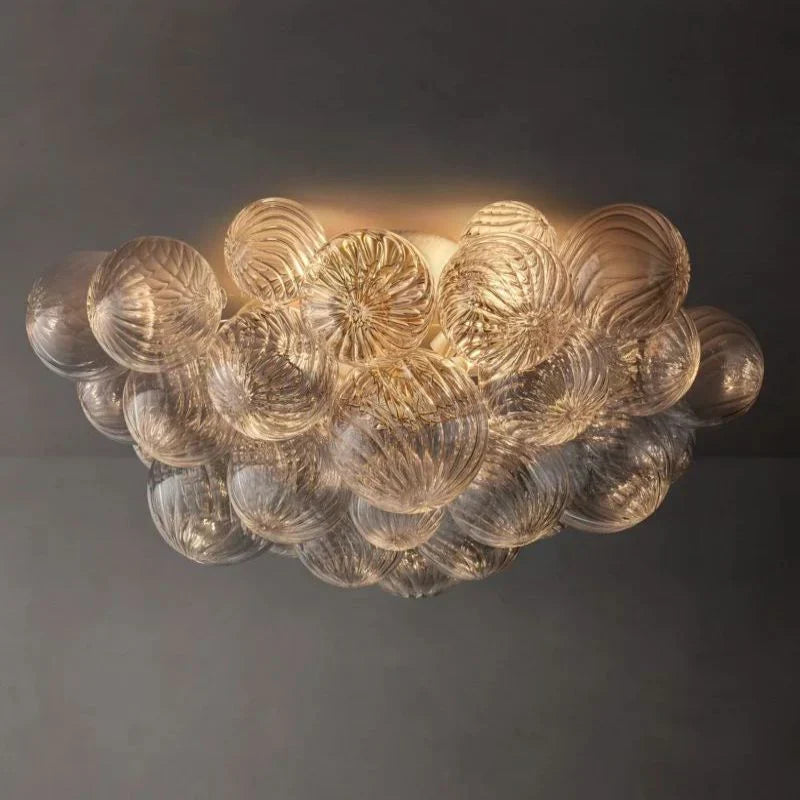 Tammy Round Glass Ball Flushmount 25", flush mount - view 5