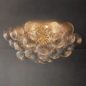 Tammy Round Glass Ball Flushmount 25", flush mount - view 6