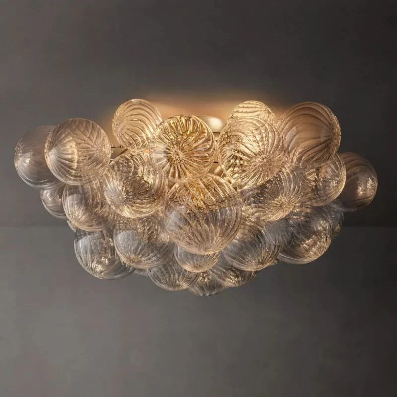 Tammy Round Glass Ball Flushmount 25", flush mount - view 6