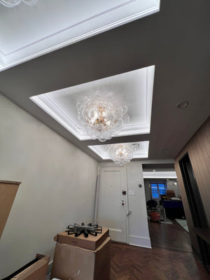 Tammy Round Glass Ball Flushmount 25", flush mount - view 7