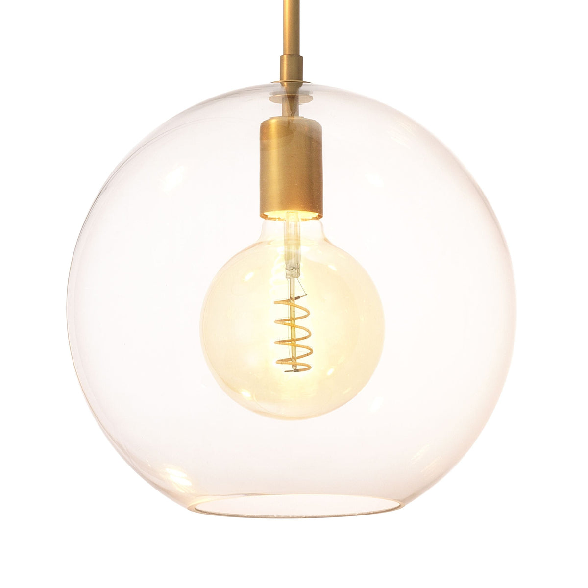 Eternity 3-Light Modern Brass Chandelier - Brass/Bronze - view 5