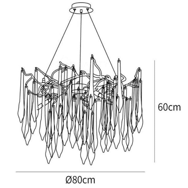 Teardrop Crystal Chandelier - view 10