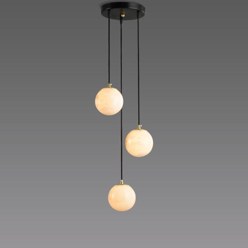 Alabaster Earth Art Chandelier - view 5