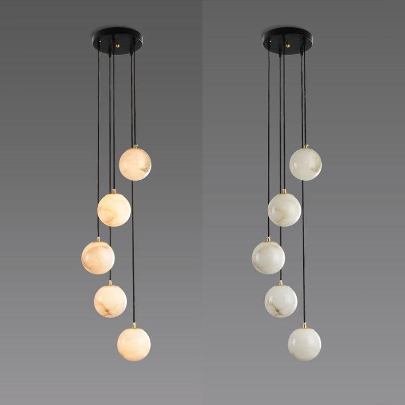 Alabaster Earth Art Chandelier - view 6