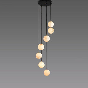 Alabaster Earth Art Chandelier - view 7
