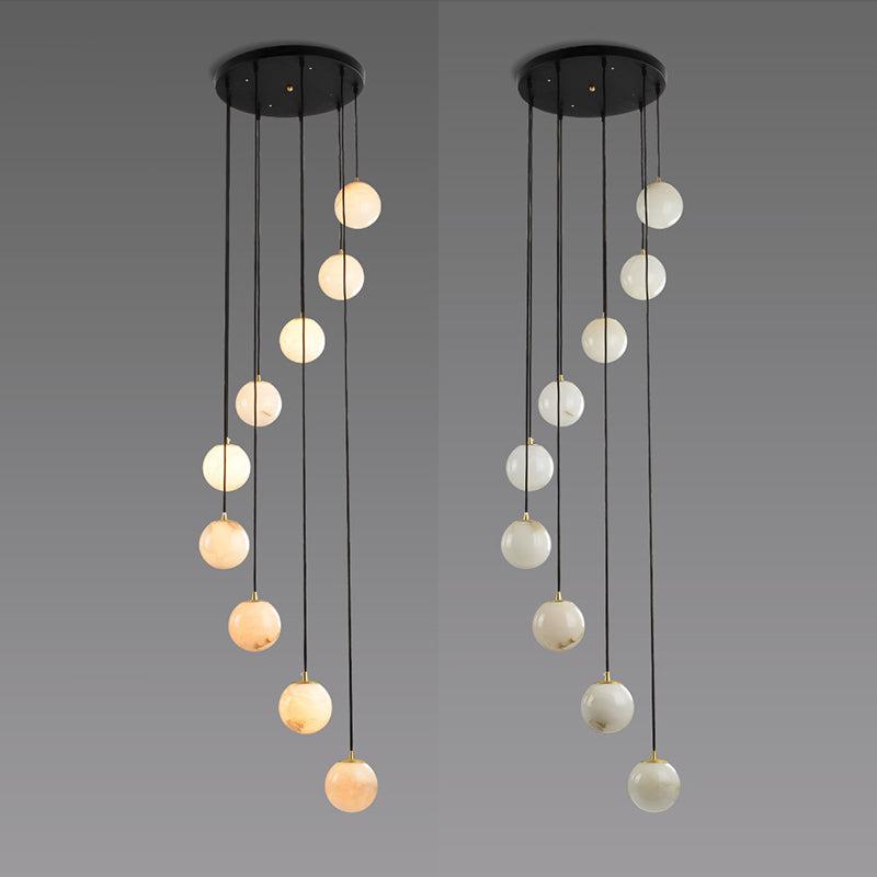 Alabaster Earth Art Chandelier - view 8