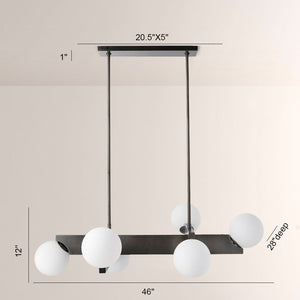 Thera Globe Linear Chandelier - view 7