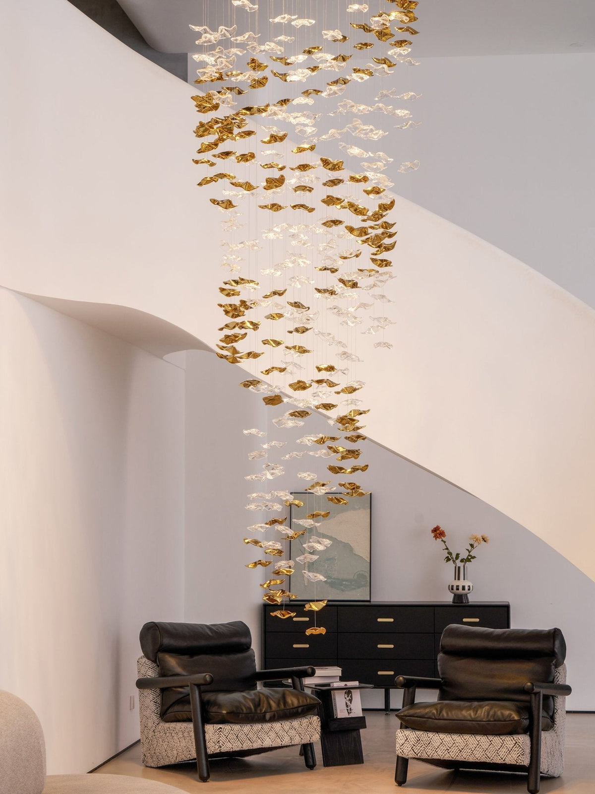 Galaxy Tidal Art Glass Crystal Spiral Chandelier - view 91