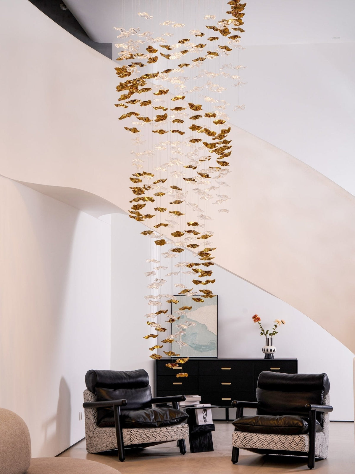 Galaxy Tidal Art Glass Crystal Spiral Chandelier - view 90