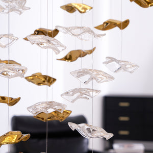 Galaxy Tidal Art Glass Crystal Spiral Chandelier - view 85