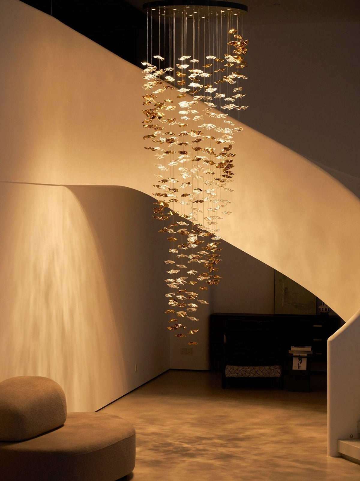 Galaxy Tidal Art Glass Crystal Spiral Chandelier - view 94