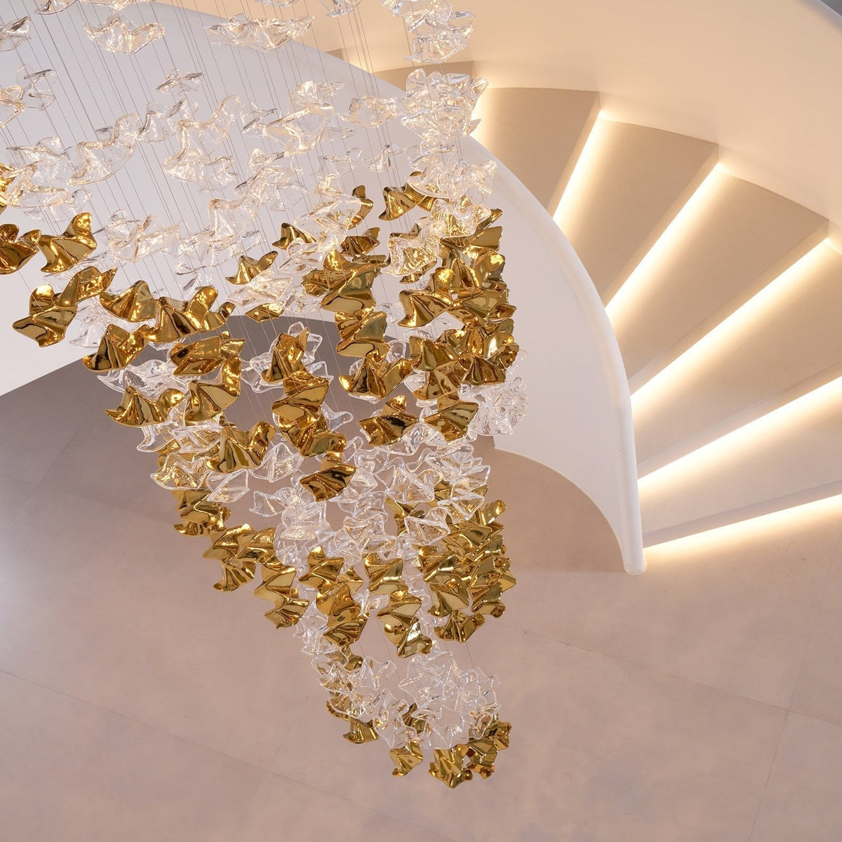 Galaxy Tidal Art Glass Crystal Spiral Chandelier - view 93