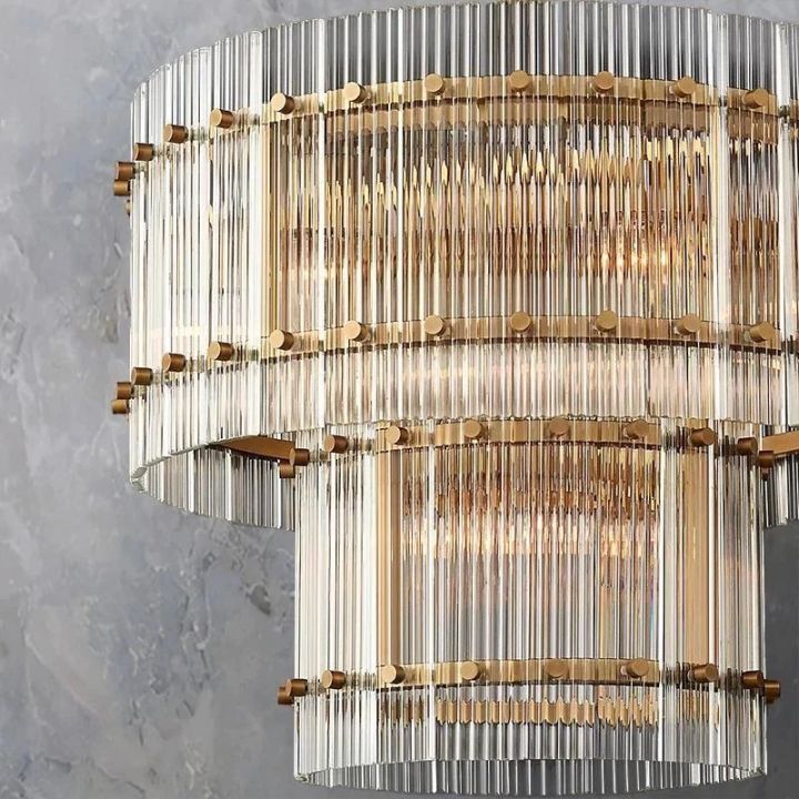 Tina Two-Tier Luxury Round Chandelier 22" - view 9