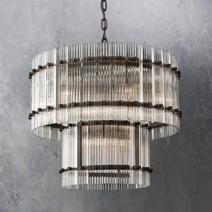 Tina Two-Tier Luxury Round Chandelier 22" - view 2