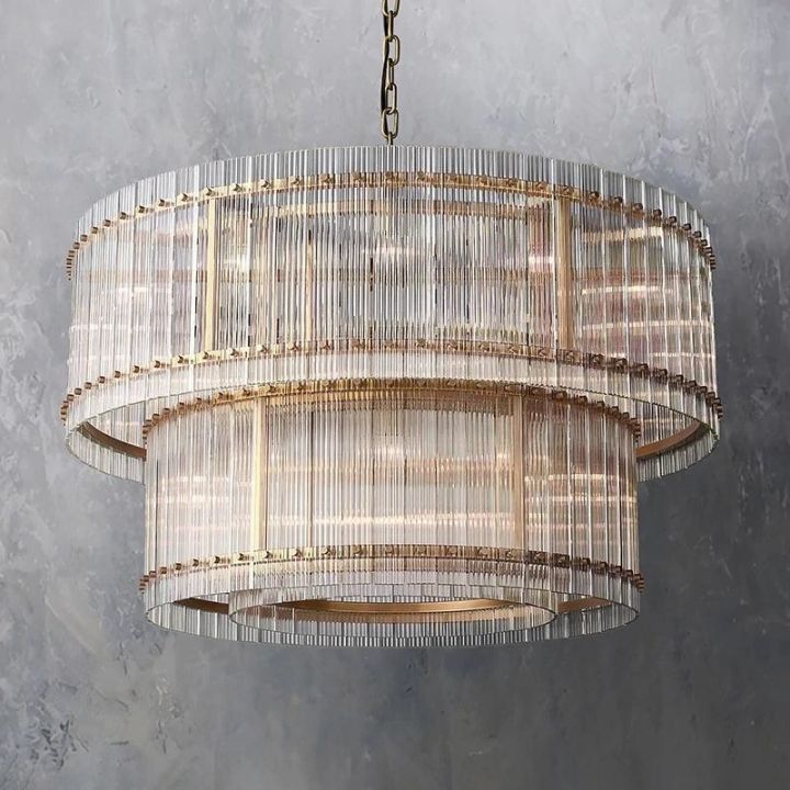 Tina Two-Tier Luxury Round Chandelier 48"