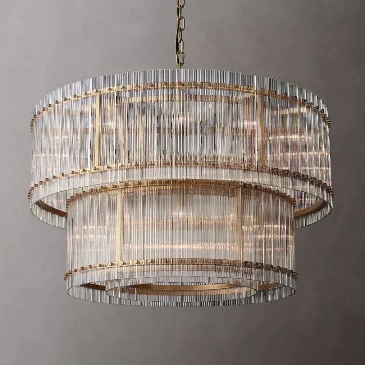 Tina Two-Tier Luxury Round Chandelier 48" - view 6