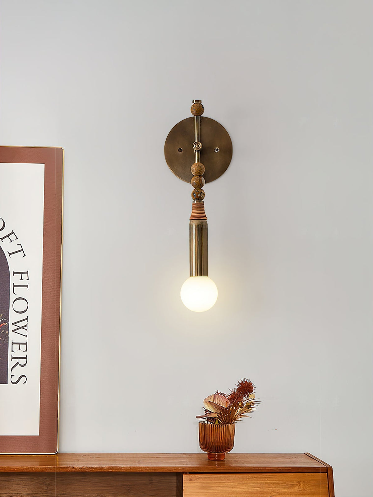 Toam Wall Lamp, brass wall sconce - view 19