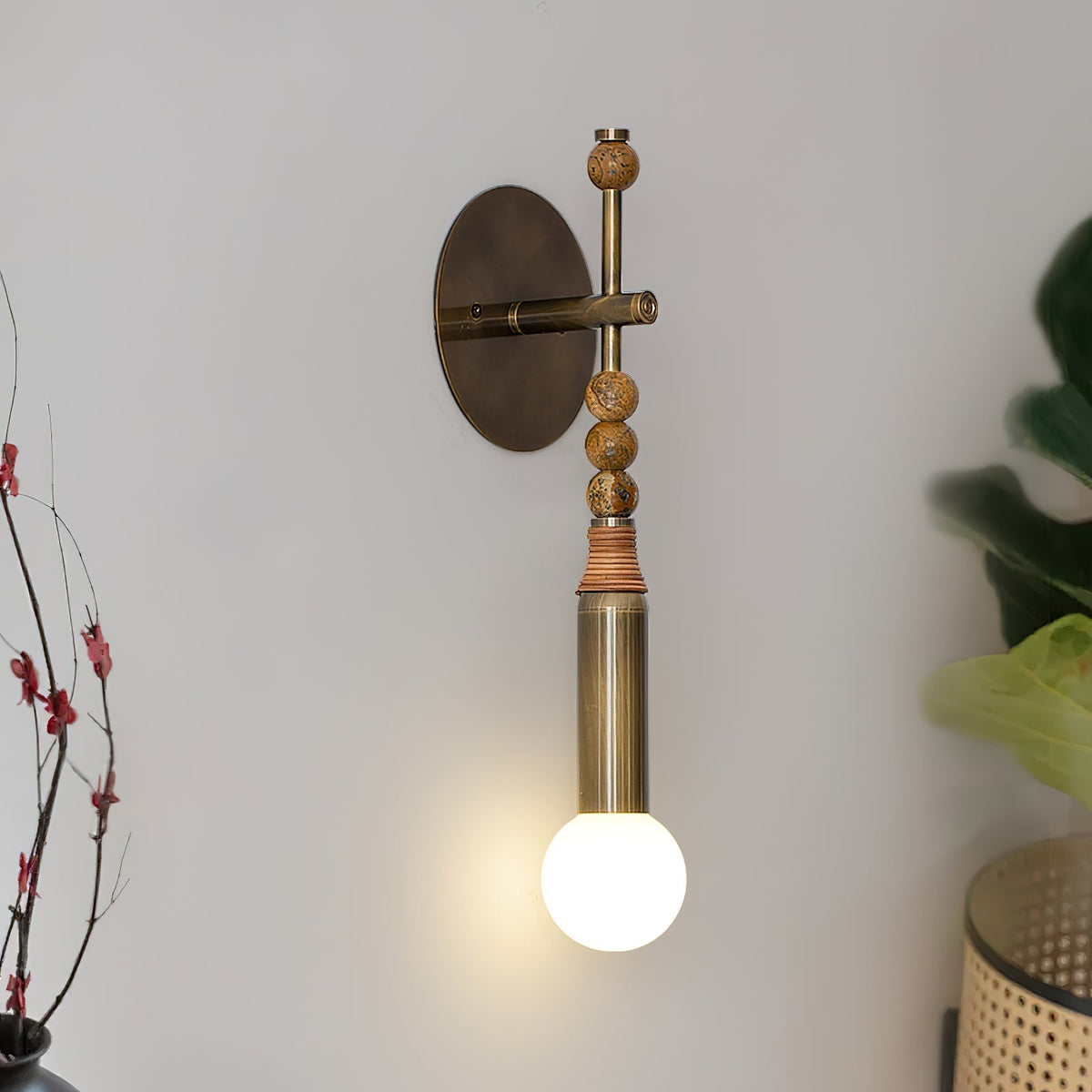 Toam Wall Lamp, brass wall sconce - view 4