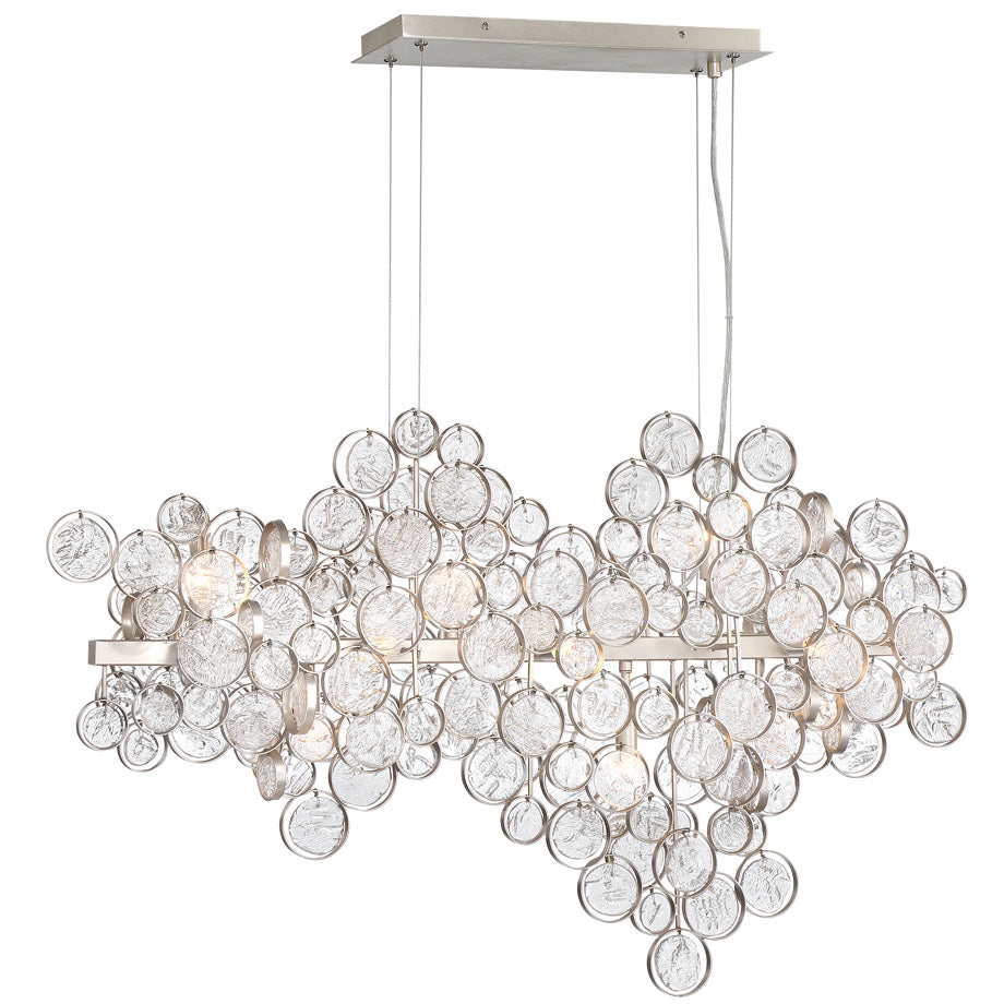 Mirella Trento Clustered Glass Linear Chandelier - view 4