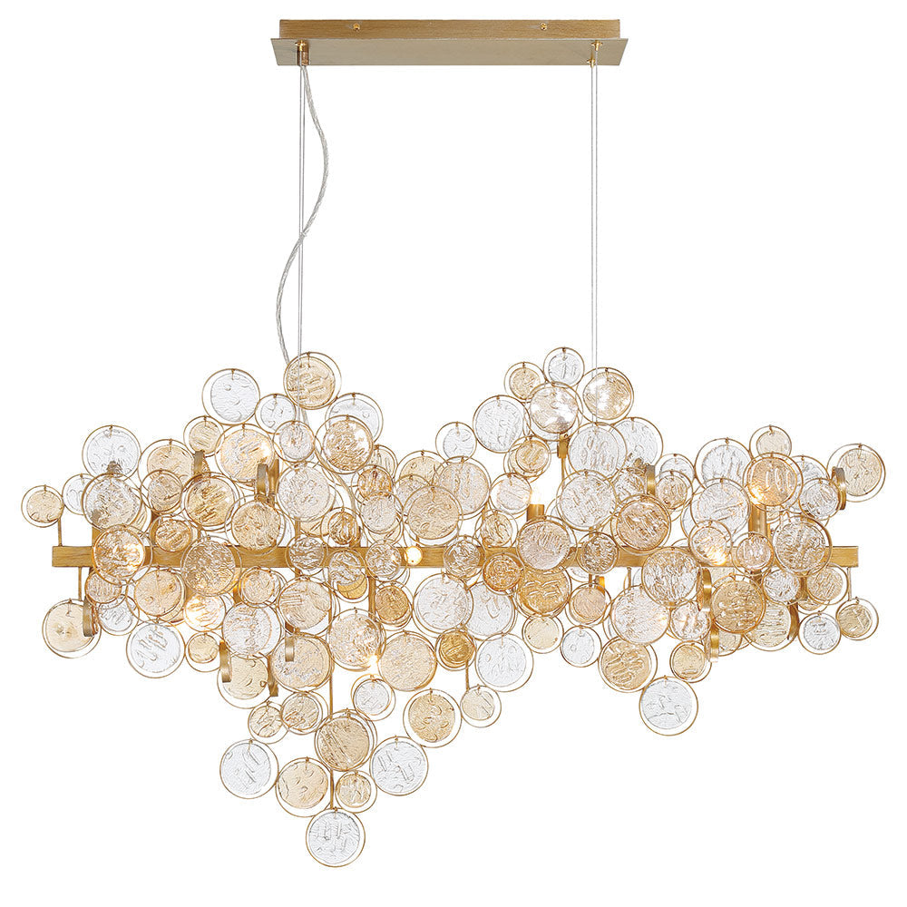Mirella Trento Clustered Glass Linear Chandelier - view 5