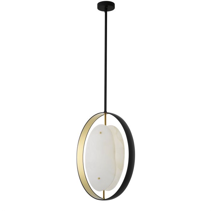 Trissoni Modern Chandelier - Gunmetal & Gold - view 2