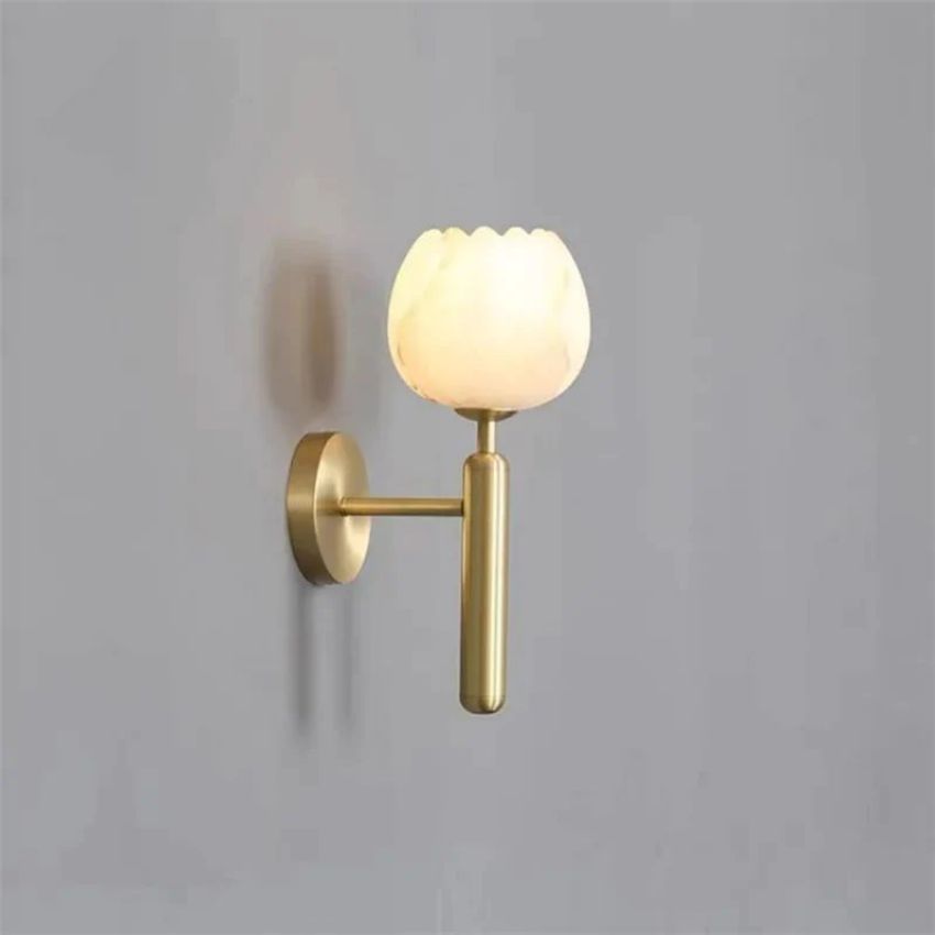 Alabaster Wall Sconce For Bedroom, chandelier