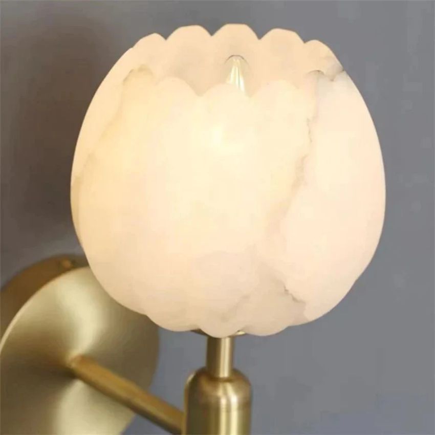 Alabaster Wall Sconce For Bedroom, chandelier - view 4