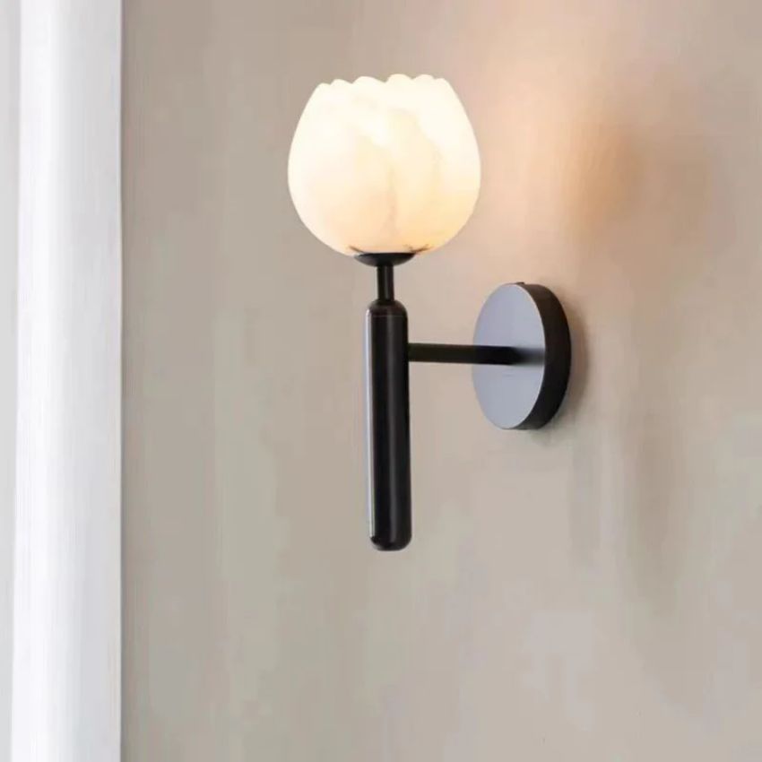 Alabaster Wall Sconce For Bedroom, chandelier - view 2