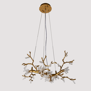 Selenite Crystal Blossom Branching Tree Chandelier - view 38