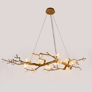 Selenite Crystal Blossom Branching Tree Chandelier - view 17