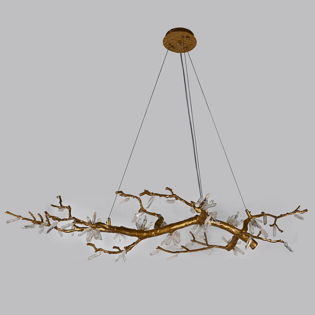 Selenite Crystal Blossom Branching Tree Chandelier - view 18