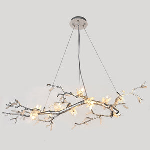 Selenite Crystal Blossom Branching Tree Chandelier - view 13