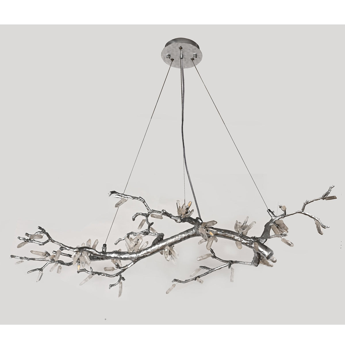 Selenite Crystal Blossom Branching Tree Chandelier - view 14