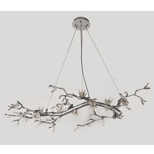 Selenite Crystal Blossom Branching Tree Chandelier - view 14