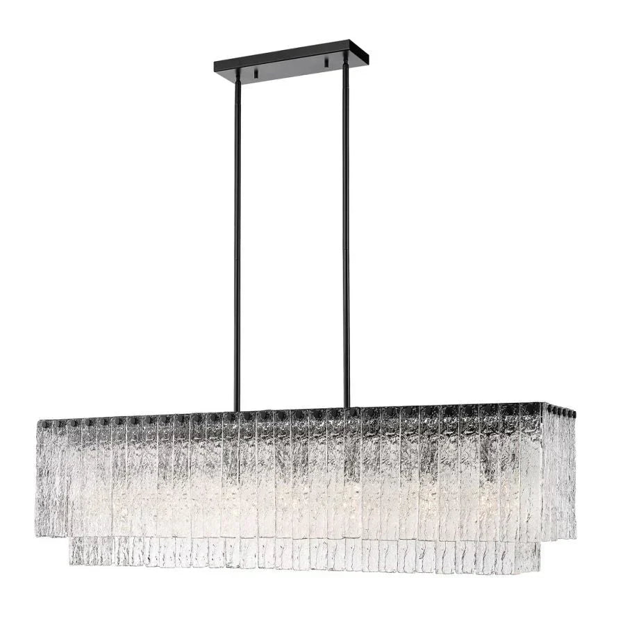 Aimee Linear Glass Chandelier - view 4