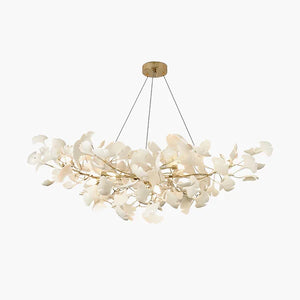 Modern Luxury Linear Ginkgo Ceramic Chandelier for Dining Room/Kitchen Island - view 4
