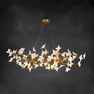 Veitchii Flower Branch Chandelier, brass - view 20