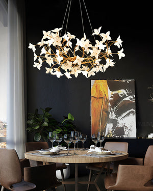 Veitchii Flower Branch Chandelier, brass - view 12