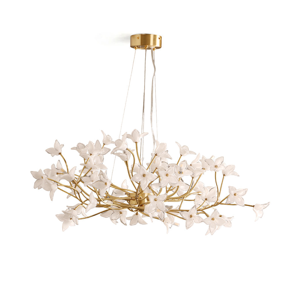 Veitchii Flower Branch Chandelier, brass - view 19