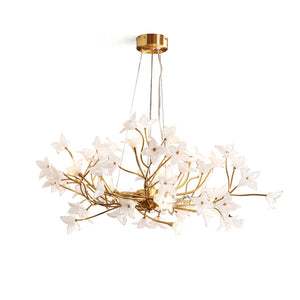 Veitchii Flower Branch Chandelier, brass - view 9