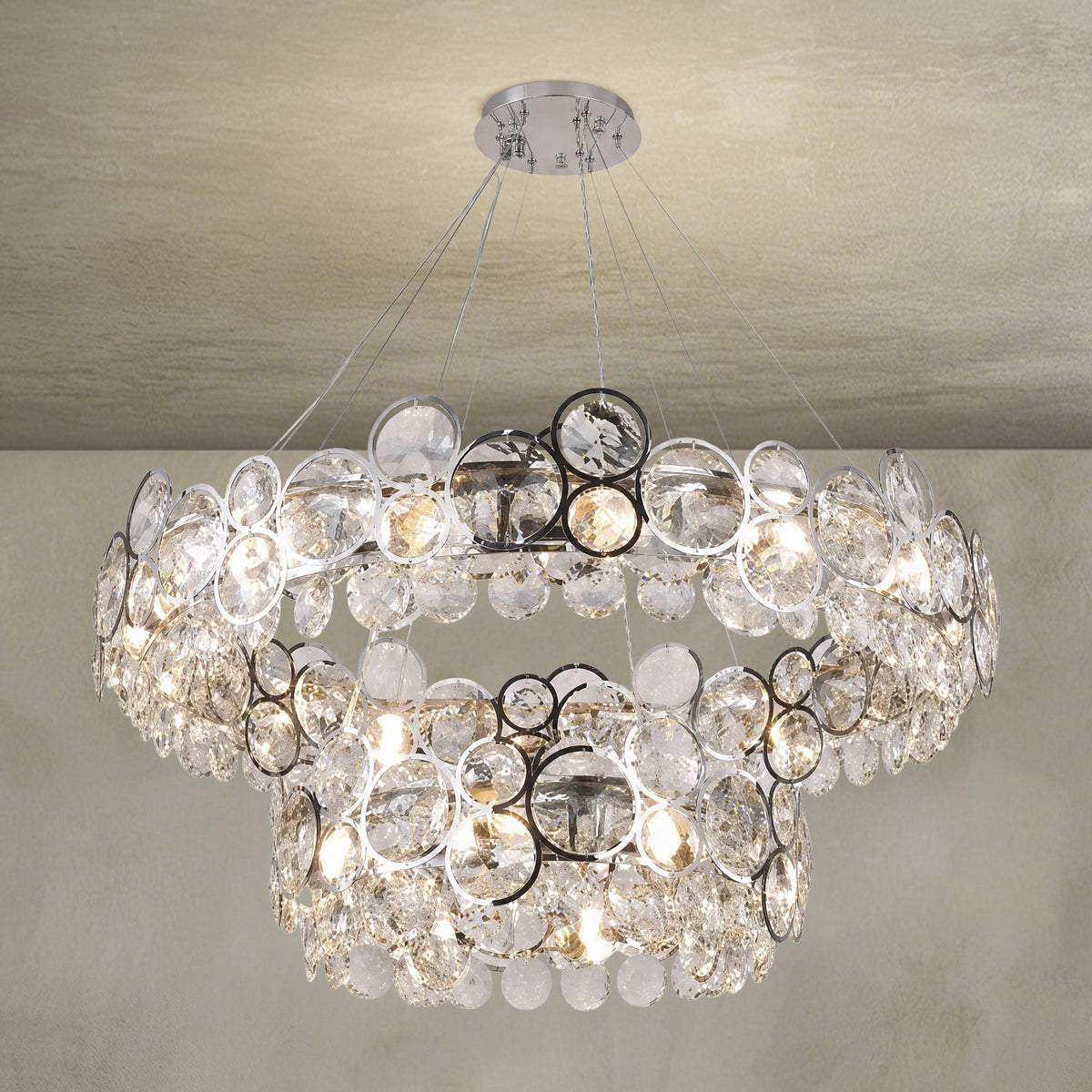 Velo Crystal Crown Chandelier - view 2