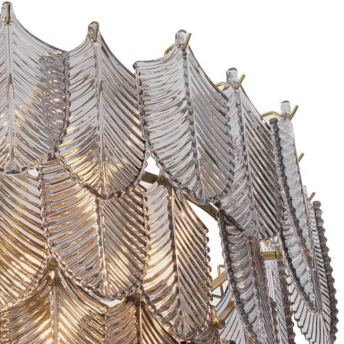 Verbier Modern Glass Chandelier S/L - Brass - view 4
