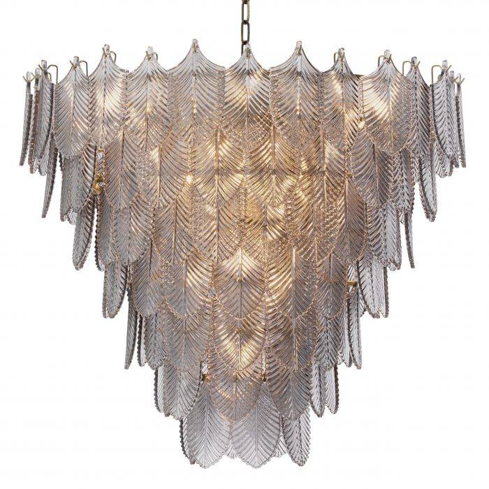 Verbier Modern Glass Chandelier S/L - Brass - view 5