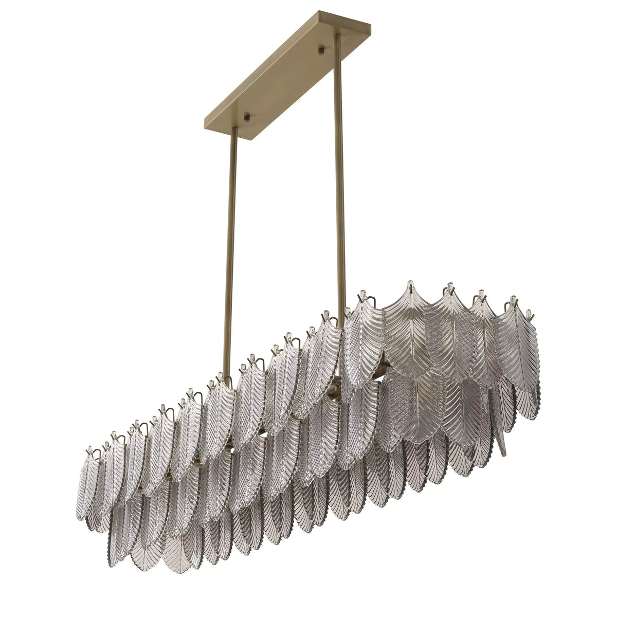 Rectangle Modern Glass Chandelier, rectangular - view 2