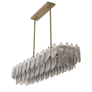 Rectangle Modern Glass Chandelier, rectangular - view 2