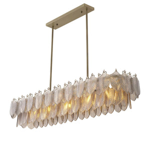 Rectangle Modern Glass Chandelier, rectangular - view 4