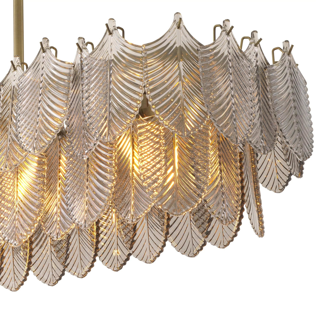 Rectangle Modern Glass Chandelier, rectangular - view 5
