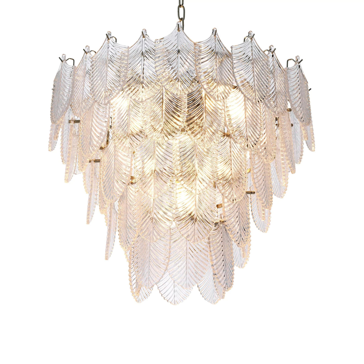 Verbier (S/L) Modern Chandelier - (Nickel Finish/Clear Glass) - view 3