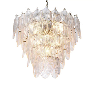 Verbier (S/L) Modern Chandelier - (Nickel Finish/Clear Glass) - view 3